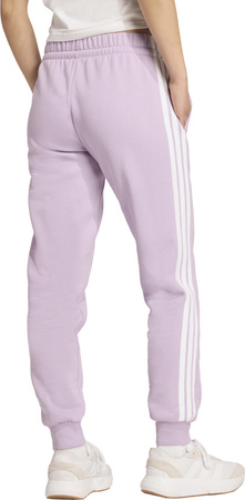 Spodnie damskie adidas Essentials 3-Stripes Fleece Slim różowe JY3097