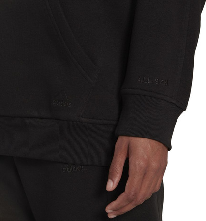 Bluza damska adidas All Sz Fleece Boyfriend Hoodie czarna HC8823