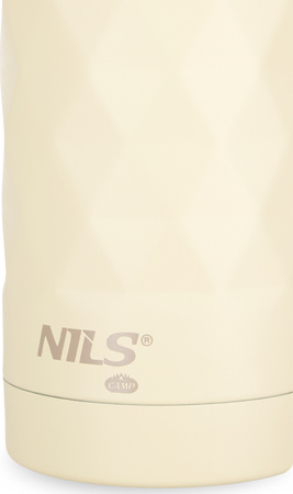 Butelka bidon turystyczny ze stali nierdzewnej Nils Camp NC3805 beżowy 750ML