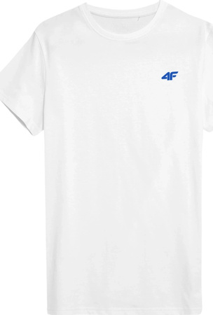 Koszulka męska 4F M1895 3pak granatowa, niebieska, biała 4FWSS24TTSHM1895 91S