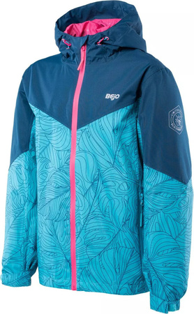 Dziecięca kurtka z kapturem przejściowa wodoodporna Bejo Junko rozmiar 134