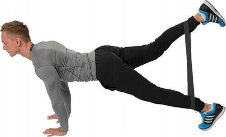 Guma taśma oporowa do ćwiczeń HMS GU04 1.2 X 50 X 600 mm czarna