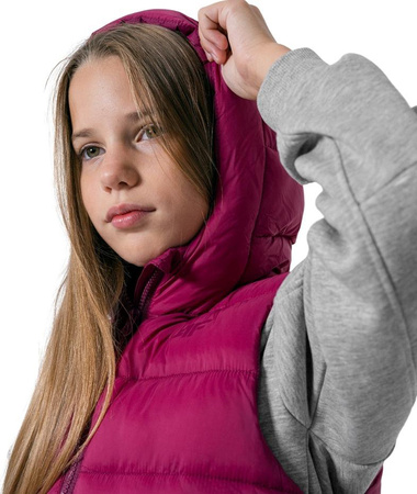 Kamizelka dla dziewczynki 4F różowa HJZ22 JKUDP002 53S