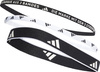 Opaska na głowę adidas Multiple Width Training 3 szt. OSFM czarna, biała IA3031