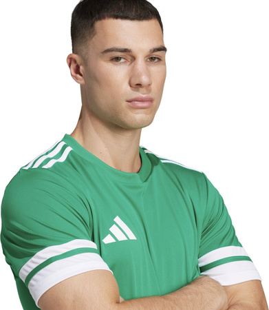 Koszulka męska adidas Squadra 25 zielono-biała JN7485
