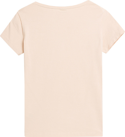 Koszulka damska 4F F0941 kremowa 4FAW23TTSHF0941 12S