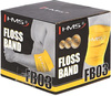 Guma taśma oporowa floss band do ćwiczeń HMS FB03 1,5x50x2080 mm szara