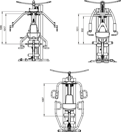 Atlas do treningu siłowego Tytan 10R 200 lbs / 90 kg HMS
