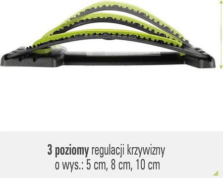 Przyrząd do rozciągania pleców z magnesami HMS prp02 zielony