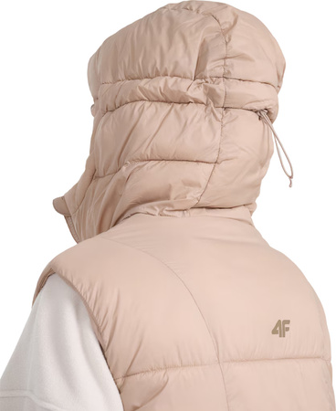 Kamizelka damska 4F F221 beżowa 4FWAW25TVJAF221 083S