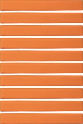 Znaczniki płaskie pachołki na parkiet pasy SMJ sport 10 sztuk pomarańczowe 51x6cm