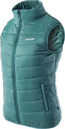 Damska kamizelka pikowana Hi-tec Lady Solnem turkusowa rozmiar S