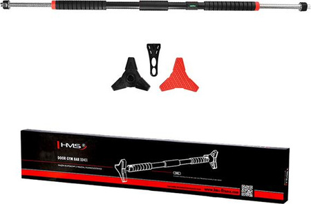 Drążek rozporowy z poziomicą do ćwiczeń podciągania HMS DD401 95-130 cm