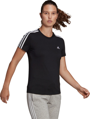 Koszulka damska adidas Essentials Slim T-Shirt czarna GL0784