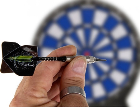 Rzutki lotki plastikowe dart 3 szt. 18g w pudełku Enero czarne