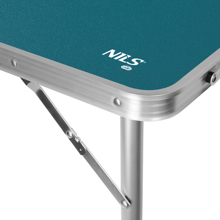 Stół turystyczny kempingowy Nils Camp NC1605 składany niebieski 120x60x70cm
