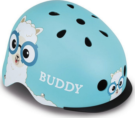 Kask na rower rolki hulajnogę deskorolkę dziecięcy Globber Elite Lights 507-105 niebieski - buddy