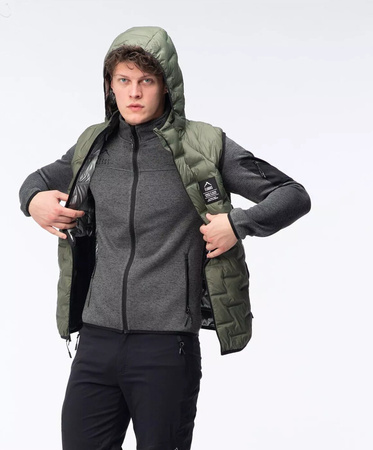 Męska kamizelka pikowana z kapturem Elbrus Huel Vest Primaloft rozmiar L