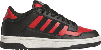Buty dziecięce adidas Rapid Court Low czarno-czerwone JR1020