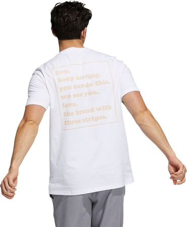 Koszulka męska adidas You Feel Me Tee biała H19307