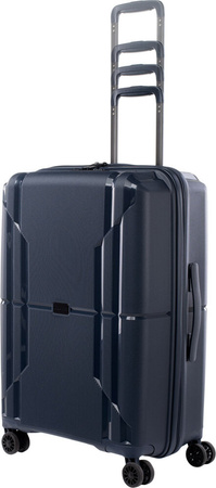 Walizka podróżna na kółkach twarda Iguana Sydney 60 navy 60 litrów
