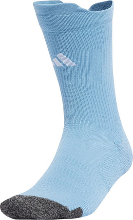 Skarpety piłkarskie adidas Football Cushioned Performance Crew błękitne JW3433