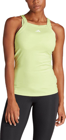 Koszulka damska adidas Top Aeroready Train Essentials Minimal Branding zielona HZ5628