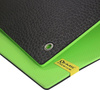 Mata do ćwiczeń fitness klubowa z otworami HMS Premium MFK03 180x60x1,5 cm zielono-czarna