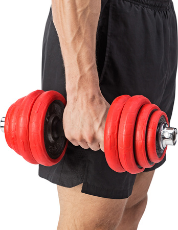 Sztangielki/sztanga gumowane HMS SGGX30 30 KG