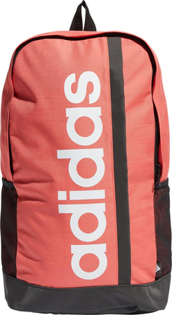 Plecak sportowy szkolny miejski adidas Essentials Linear pomarańczowo-czarny IR9827