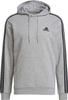 Bluza męska adidas Essentials Fleece 3-Stripes Hoodie szara GK9084