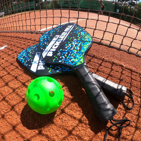 Zestaw rakietek do gry Pickleball 2 rakietki piłka Funsport Sunflex 53507