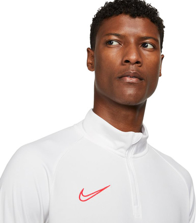 Bluza męska Nike Dri-FIT Academy 21 Drill Top biało-czarna CW6110 016