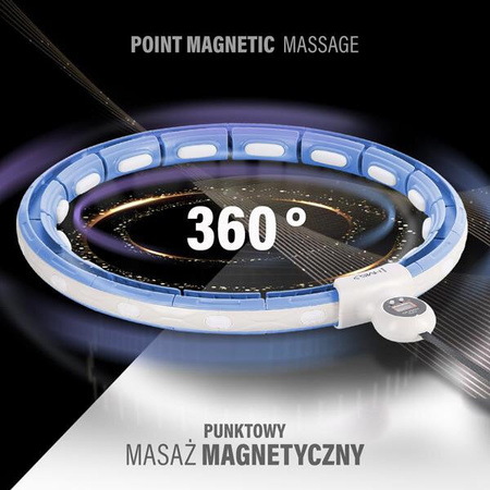 Zestaw hula hop magnetyczny z licznikiem HMS hhm15 pas wyszczuplający br163