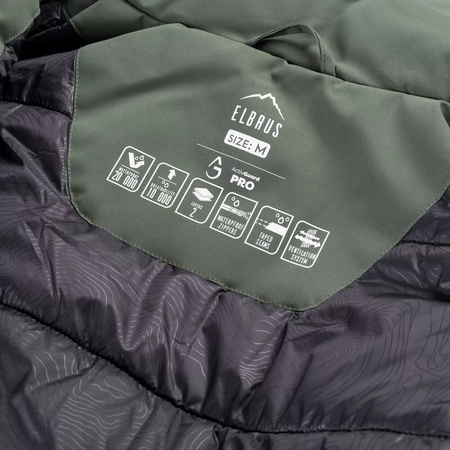 Męska kurtka zimowa ocieplana membrana 20000mm Elbrus Dilox rozmiar XXL