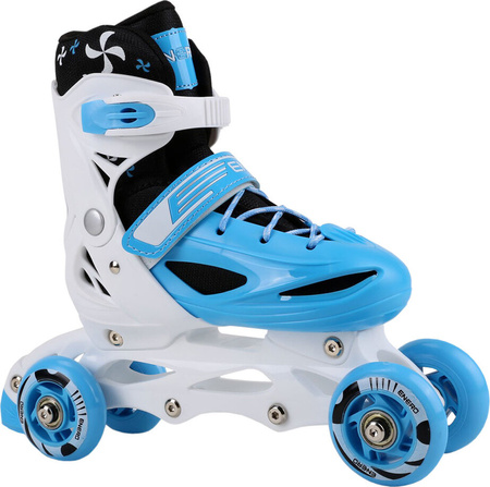 Łyżworolki łyżwy wrotki wrotko-rolki Enero 4w1 Enero Runner niebieskie 1007205-1007212-1007229