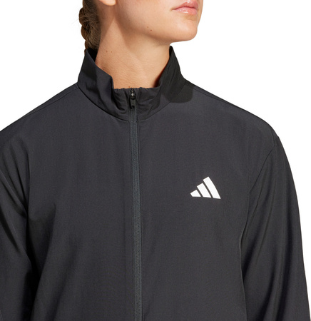 Kurtka damska adidas Train Essentials 3-Stripes czarno-biała JD6539