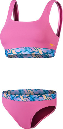 Damski Strój Kąpielowy Textd Deep U-bk 2pc Af  purple rozmiar 32