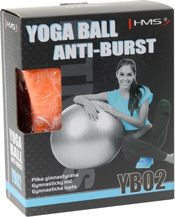 Piłka gimnastyczna fitness HMS yb02n 55cm anti-burst pomarańczowa