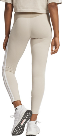 Legginsy damskie adidas Essentials 3-Stripes Cotton beżowe JE0073