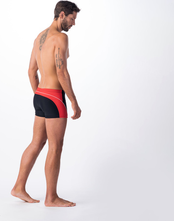 Kąpielówki męskie Aquawave Helder czarno-czerwone rozmiar XXL