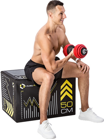 Sztangielki/sztanga gumowane HMS SGGX30 30 KG