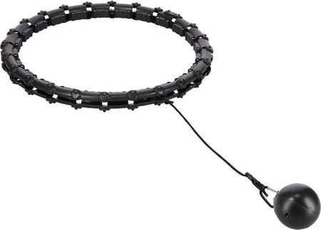 Hula hop z wypustkami i obciążnikiem HMS hhw02 czarne