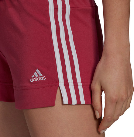 Spodenki damskie adidas Essentials Slim Short bordowe GM5530