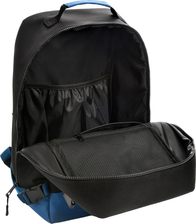 Plecak kabinowy Meteor Hermod czarno-niebieski 16883