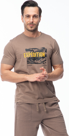 Męska Koszulka Z Krótkim Rękawem Reman biały rozmiar M