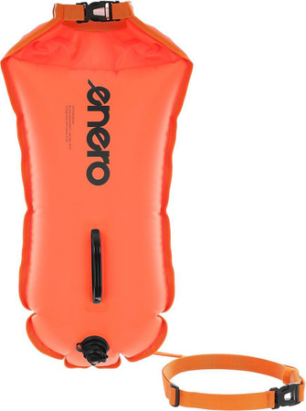 Bojka asekuracyjna ratunkowa dmuchana 2w1 kieszeń Enero wymiary 72x36 cm