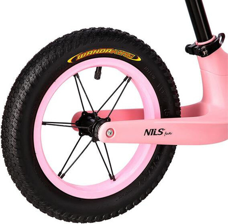 Rowerek biegowy Nils fun rb100 pink