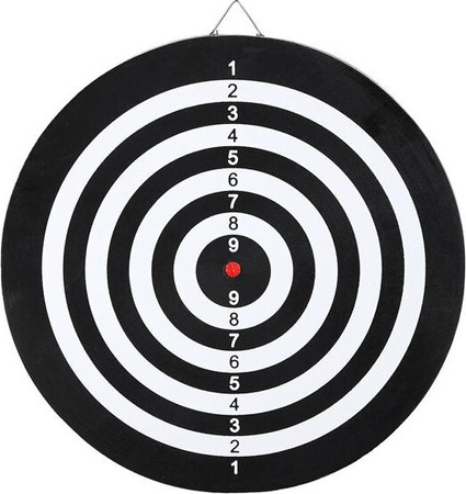Tarcza do darta rzutki papierowa 38cm 2w1 Dart Nils Fun TDN05 6 rzutek