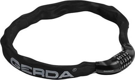 Zapięcie rowerowe Gerda łańcuch szyfrowy, korpus okrągły Contra Combo 900/6C czarne 0SCK0090006 06C0XP
